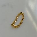 Soft Chain Ring, Gold Chain Ring, Size 6 Photo 2