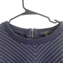 J.Crew  Navy Blue Striped Cozy Cotton Blend Pullover Sweatshirt Women Sz L Photo 5