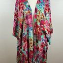 Umgee ‎ Floral Kimomo Cardigan Size S/M Feminine Colorful Flowy Photo 0