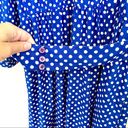 Talbots  Vintage Mock Neck Belted Polka Dot Dress Size 4 Photo 3