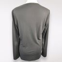 BCBG MaxAzriah Long Sleeve Button Down Top Black Size Small Photo 4