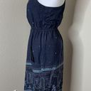 Patagonia Abstract Wildflower Racerback Birds Sundress Dress Blue Sz XS Pockets Photo 3