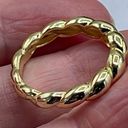Twisted  look 14K GP sterling silver ring. New. Photo 2
