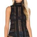 Cinq à Sept  'Antonia' Sleeveless Lace Black Top Photo 0