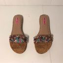 Betsey Johnson Betsy Johnson embellished beads slide on flat sandals fits size 8 Photo 0