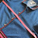 Coldwater Creek VINTAGE  Embroidered Tapestry Denim Shacket Jean Jacket Medium Photo 11