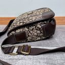 Tommy Hilfiger  Brown Shoulder Crossbody Saddlebag Monogram Logo TH Print Y2K Photo 3