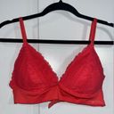 Marilyn Monroe  Collection Bra Size Large Coral Red PolyestSpandex Lace Smoothing Photo 4