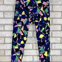 Sweaty Betty  Power 7/8 Length Multi Color Geo Print Leggings Size 6 Photo 0