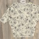 First Love NWT Freckled Poppy  Black Cream  Floral Dolman Sleeve Top Shirt Size M Photo 3