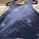 Vintage Havana  tank top asymmetrical with embossed stars Photo 2