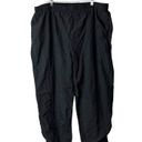 Reebok Vintage Windbreaker  Pants Black XL Extra Large Athletic Running Tracksuit Photo 1