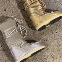 The Moon  Boot Silver Lace Up Photo 0