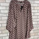 Torrid  NWT Georgette Bow Tie Blouse in Pink Dot Size 6 Photo 5