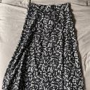 SheIn Black And White Floral Midi Skirt Photo 0