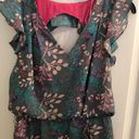 Jessica Simpson Gray Floral Dress Photo 1