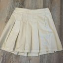 American Eagle Outfitters Kaki Pleated Skirt Photo 0