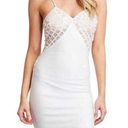 Angel Biba  Sleeveless Crochet Lace Bodycon Mini Dress White Size 6 NWT Photo 0