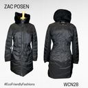 Zac Posen  Juniper Lace Women's Black Long Sleeve Full Zip Puffer Coat Medium Photo 0