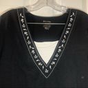 White Stag  Black V Neck Short Sleeve Top size 2X Photo 2