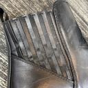 ZARA  Leather Black Lug Sole Heeled Chelsea Ankle Boots 8 Photo 7