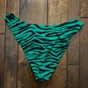 Xhileration Green Zebra Bikini Bottom Size M Photo 4