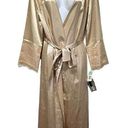 Marilyn Monroe Vtg  by Warners Silk Satin Gold Robe Sheer Lace Sleeves Size P/S Photo 0