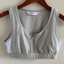 Gottex  Gray Zip Front Sports Bra Zip Front Medium Photo 0