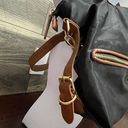 Big Buddha Black Slouchy Shoulder Bag with Tan Removable Shoulder Strap Photo 3