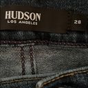 Hudson Jeans  Nico Mid-Rise Super Skinny Ankle Jean - Dark Blue Size 28 Photo 6