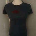 Free State  Gray Women’s Rose Graphic Tee Size XS Trending Roses Photo 0