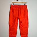 J.Crew  orange coral linen blend pull on pants Photo 3