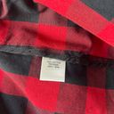 Christopher & Banks  Buffalo Plaid Cropped Womens Blazer Size Small Red Black Photo 10