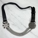 White House | Black Market  Flower Chain and Leather Belt Size Medium M Large L Photo 1