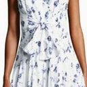 Rebecca Taylor  Sleeveless Floral Print Bow Mini Dress Blue White Women's  US 2 Photo 0