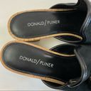 Donald Pliner  Marra Mule Slide Sandal Black Suede Sz 6 Tassels Cork Low Heel Photo 5