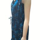 Converse  One Star Womens Blue Floral Sleeveless Dress M Polyester Photo 1