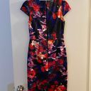 Betsey Johnson  Cap Sleeve Floral Scuba Midi Dress Photo 8