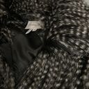 BCBGeneration Black Speckled Faux Fur Ostrich‎ Vest Vegan Sz Small Retails $128 Photo 8