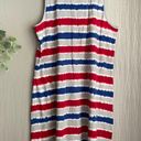 Krass&co D& Beach Cpverup Dress Red White Blue Swim Cover Casual Dress Pocket Lounge XL Photo 3