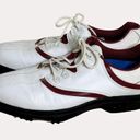 FootJoy  Womens Golf Shoes Cleats Leather White Maroon 8 M bv Photo 2