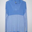 Talbots  Marl Half-Zip Sweater in Blue Iris Pullover Casua Size Large Petite Photo 1