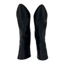 Manolo Blahnik  + Vetements Printed Satin Ankle Boots In Black Photo 6