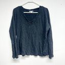 James Perse  Women's Black French Terry Sweatshirt X-Large Size 4 Photo 0