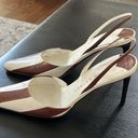 Ralph Lauren Vintage  Striped Slingback size 5.5 Photo 0