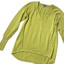 Lilla P Cashmere V-Neck Sweater Puff Sleeve Rosemary Sage Green XS Photo 3