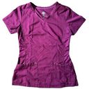 Healing Hands  Burgandy Scrubs Top, XS Photo 0