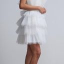 Krass&co NY &  White Tulle Ruffle Strapless Dress Size Small NEW Photo 1