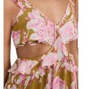 Likely  Katerina Dress Womens Size 10 Pink Floral Cut Out Sleeveless Midi Photo 3