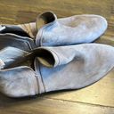 Sam Edelman  Gray Taupe Ankle Boots Suede Stacked Heel 9 Photo 6